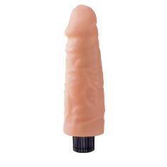 Real Touch - Dildo vibrator, flesh, 19 cm