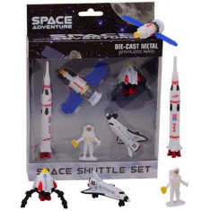 Set 5 figurine din metal plastic - Vehicule spatiale