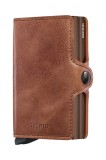 Secrid portofel de piele culoarea maro, TV-Cognac-Brown