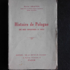 Histoire de Pologne de ses origines a 1900 - Henri Grappin (carte in limba franceza)