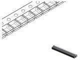 Conector PCB-PCB tată PIN 80 1,27mm ADAM TECH