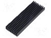 Radiator extrudat, aluminiu, 100mm x 33mm, neagra, FISCHER ELEKTRONIK - SK 636 100 SA