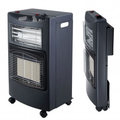 Soba mobila pliabila GPL si curent electric, 4.2 kW, 73 x 42 x 32 cm