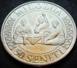 Cumpara ieftin Moneda exotica 50 SENITI - TONGA, anul 2015 * cod 3292 = UNC, Australia si Oceania