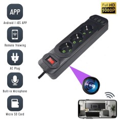 Camera Spion WiFi, TSS-WSC-B Ascunsa in Prelungitor, 3x prize, 3x USB, 1x Type C, Inregistrare Audio-Video,Full HD, Detectia Miscarii, cu AppLive