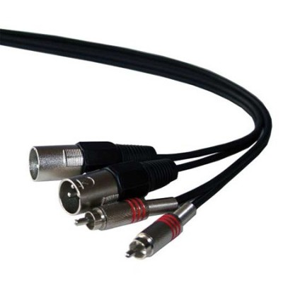 Cablu 2RCA-2XLR t-t 3m foto