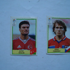 2 x stickere Panini, fotbalisti, Euro 2000