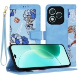 Husa personalizata fete Honor 400 Lite Techsuit FlipCraft, bleu