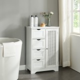Dulap mediu baie Karls&oslash;y 80x55x30cm alb [en.casa] HausGarden Leisure