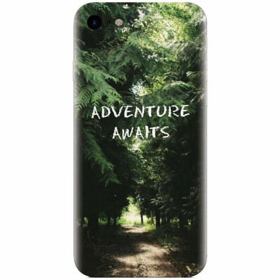 Husa silicon pentru Apple Iphone 5c, Adventure Awaits Forest foto