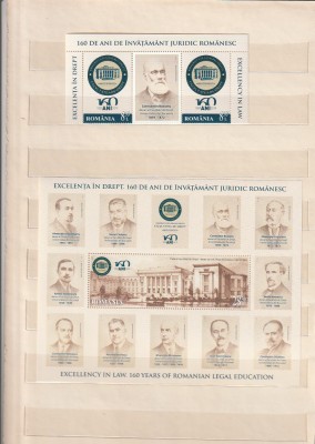 ROMANIA 2019 LP 2263 LP 2263 a EXCELENTA IN DREPT SERIE CU VINIETA + COLITA MNH NESTAMPILATE foto