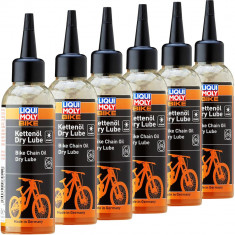 Set 6 Buc Ulei Pentru Lant Uscat Liqui Moly Bike Chain Oil Dry Lube 100ML 6051