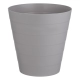 Coș de Gunoi Birou, Plastic, Taupe Mat, Diametru 23.5x24 cm, Capacitate 6L, Oem