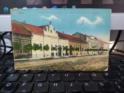 Deta, O parte a străzii principale editura Iosif Ballon nr. 19203 circa 1935 205 foto