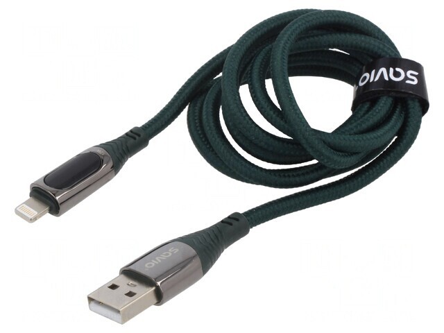 Cablu USB 2.0 Lightning Apple 1m Negru 12W
