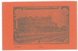 5772 - RM. SARAT, Buzau, Railway Station, Romania - old postcard - unused