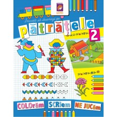 Invata sa desenezi pe patratele 2. Carte de colorat