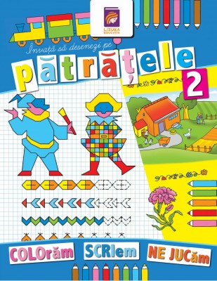 Invata sa desenezi pe patratele 2. Carte de colorat foto
