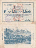 1923 (23 August), 1.000.000 Mark - Wasserburg am Inn (Bavaria, Germania)