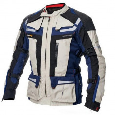 Geaca moto textil Adrenaline Cameleon 2.0, bej/albastru navy, marime L