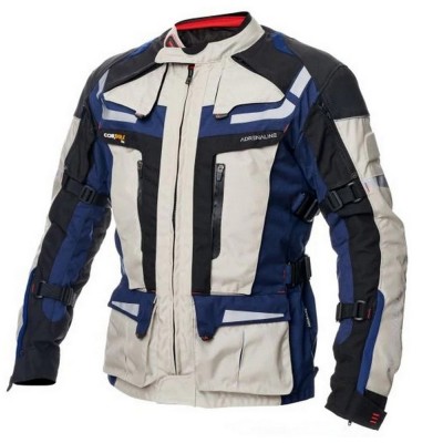 Geaca moto textil Adrenaline Cameleon 2.0, bej/albastru navy, marime L foto