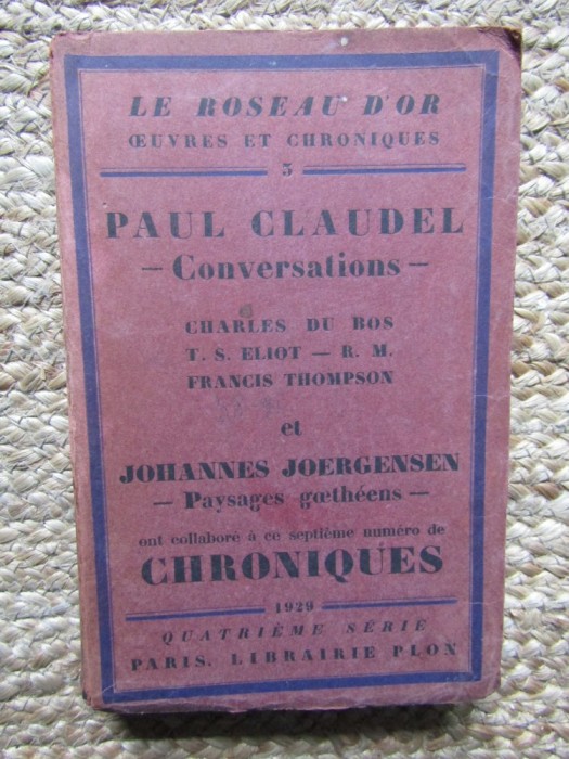 Septi&egrave;me num&eacute;ro de chroniques - Collection le Roseau d&#039;or oeuvres et chroniqu... EX LIBRIS BARBU BREZIANU