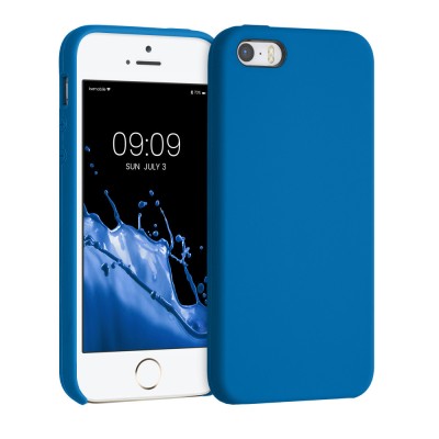 Husa pentru Apple iPhone 5s / iPhone SE, Silicon, Albastru, 42766.228, kwmobile foto