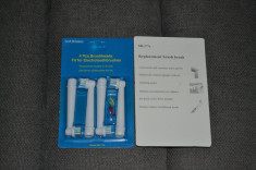 Capete de periuta Precision Clean [rezerve] compatibile Oral-B [set 4 bucati] foto