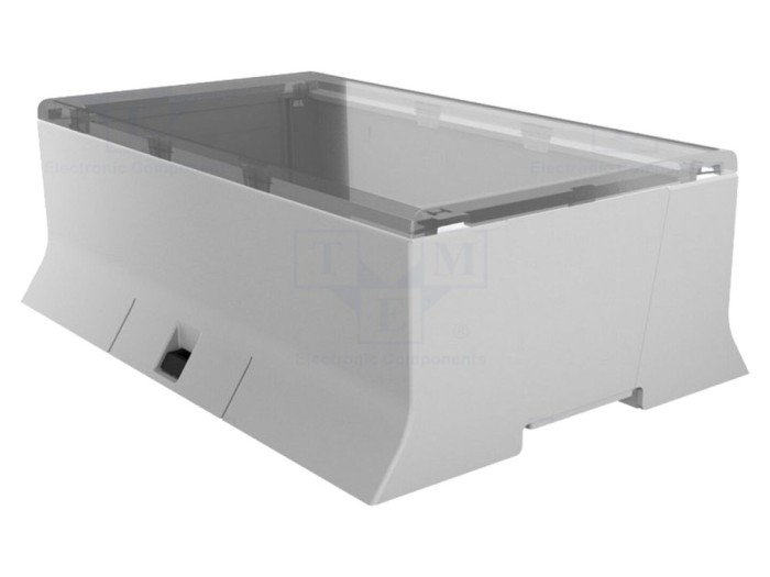 Carcasă DIN ABS gri 9 module