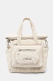 Desigual rucsac BASIC MODULAR VO femei, culoarea bej, mic, neted, 25SAXY11