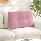 vidaXL Perna pentru spate Roz 80 x 24 x 50 cm Catifea 42014433