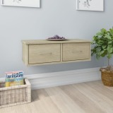 vidaXL Dulap de perete cu sertare, stejar Sonoma, 60x26x18,5 cm, PAL