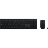 Kit Wireless Lenovo Professional, USB/Bluetooth, 2400 dpi, Negru