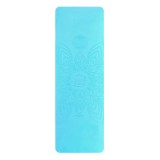 Cumpara ieftin Saltea Yoga pentru adulti, ecologica - Wave, albastra