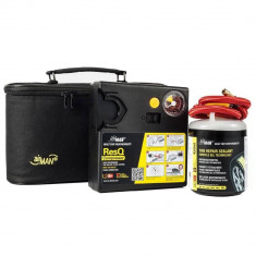 Kit complet reparatie pana anvelopa cu compresor si solutie AIRMAN ResQ Tire Repair foto