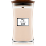 Cumpara ieftin Woodwick White Honey Miel Blanc lum&acirc;nare parfumată cu fitil din lemn 609.5 g