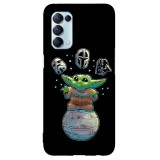 Husa compatibila cu Oppo A12 4G model Baby Yoda, Silicon, TPU, Viceversa, Transparent, Carcasa