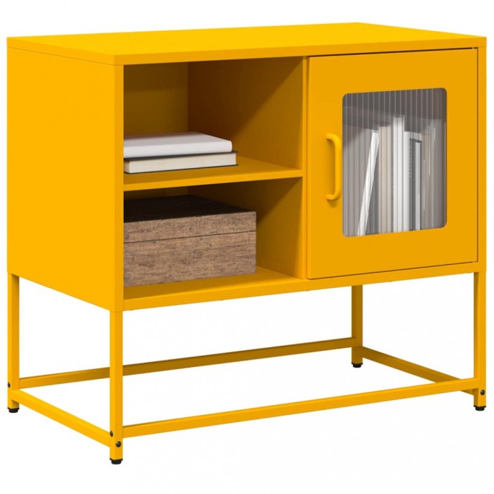 vidaXL Dulap TV, galben muștar, 68x39x60,5 cm, oțel 853389