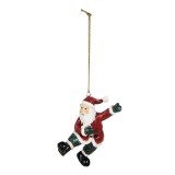 Cumpara ieftin Ornament brad polirasina Mos Craciun 5x5x8 cm