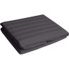 Cearsaf de pat cu elastic din damasc, densitate 130 g/mp, Negru, 180/200cm