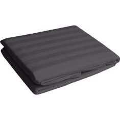 Cearsaf de pat din damasc, densitate 130 g/mp, Negru, 140/220cm