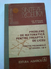 Probleme de Matematica pentru treapta I de liceu - Ion Mitrache, Ion Borca foto