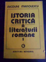 Istoria Critica A Literaturii Romane Vol.1 - Nicolae Manolescu ,547859 foto