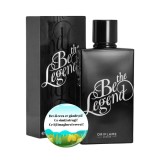 Cumpara ieftin Set complet pentru El, Apa de toaleta pentru barbati Be the Legend 75 ml, insotit de insigna Dactylion cu mesaj motivational