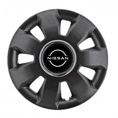 Set 4 Capace Roti pentru Nissan Nou, model Ares Black, R16