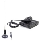 Kit Statie radio CB PNI Escort HP 2020 un singur canal 22 cu antena CB PNI LED 2000 cu magnet inclus