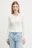 Tommy Jeans cardigan culoarea bej, light, DW0DW20966