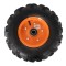 Roata roaba - TT - pentru ax 20mm - cu rulment - crampoane - 3.50-6 4PR PowerTool TopQuality
