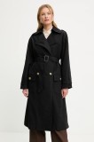 Answear.LAB palton de bumbac culoarea negru