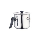 Oala de lapte din inox, 2.5 litri, cu capac+fluier, Inductie, Bohmann